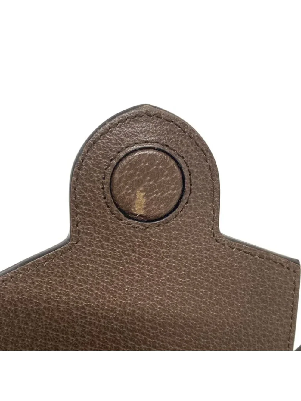 ★SOLD★ Gucci Shoulder Bag Horsebit Beige Dark Brown Multi Leather - Picture 15 of 15